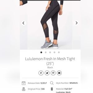 Fresh in Mesh Tight yoga pants